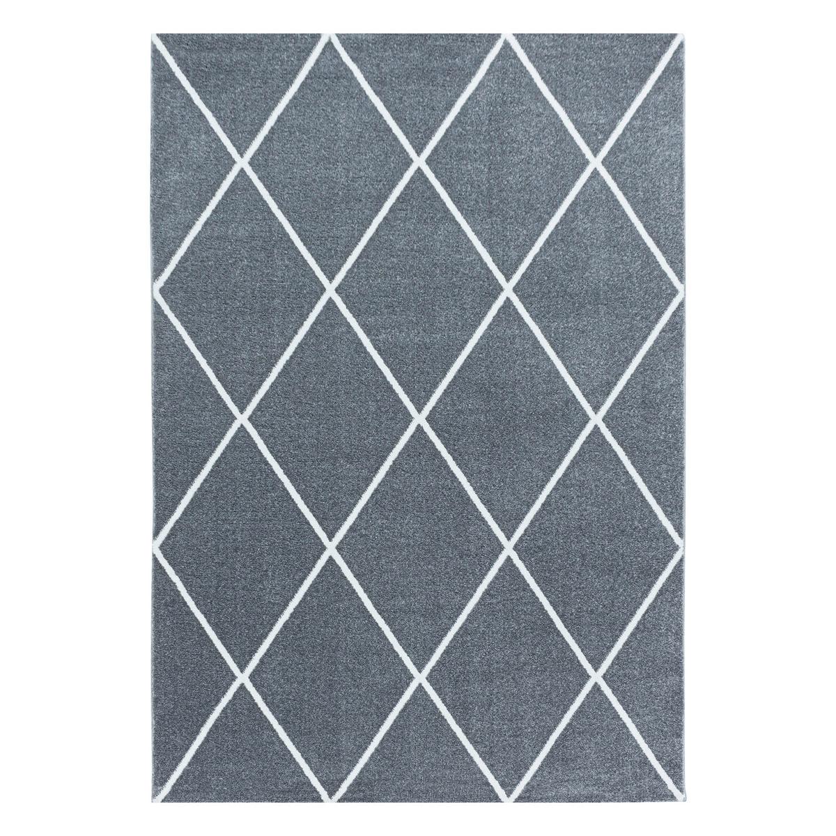 Hochflor Teppich Silberfarben Rio 80x150 cm - Silberfarben, Basics, Textil (80/150cm)