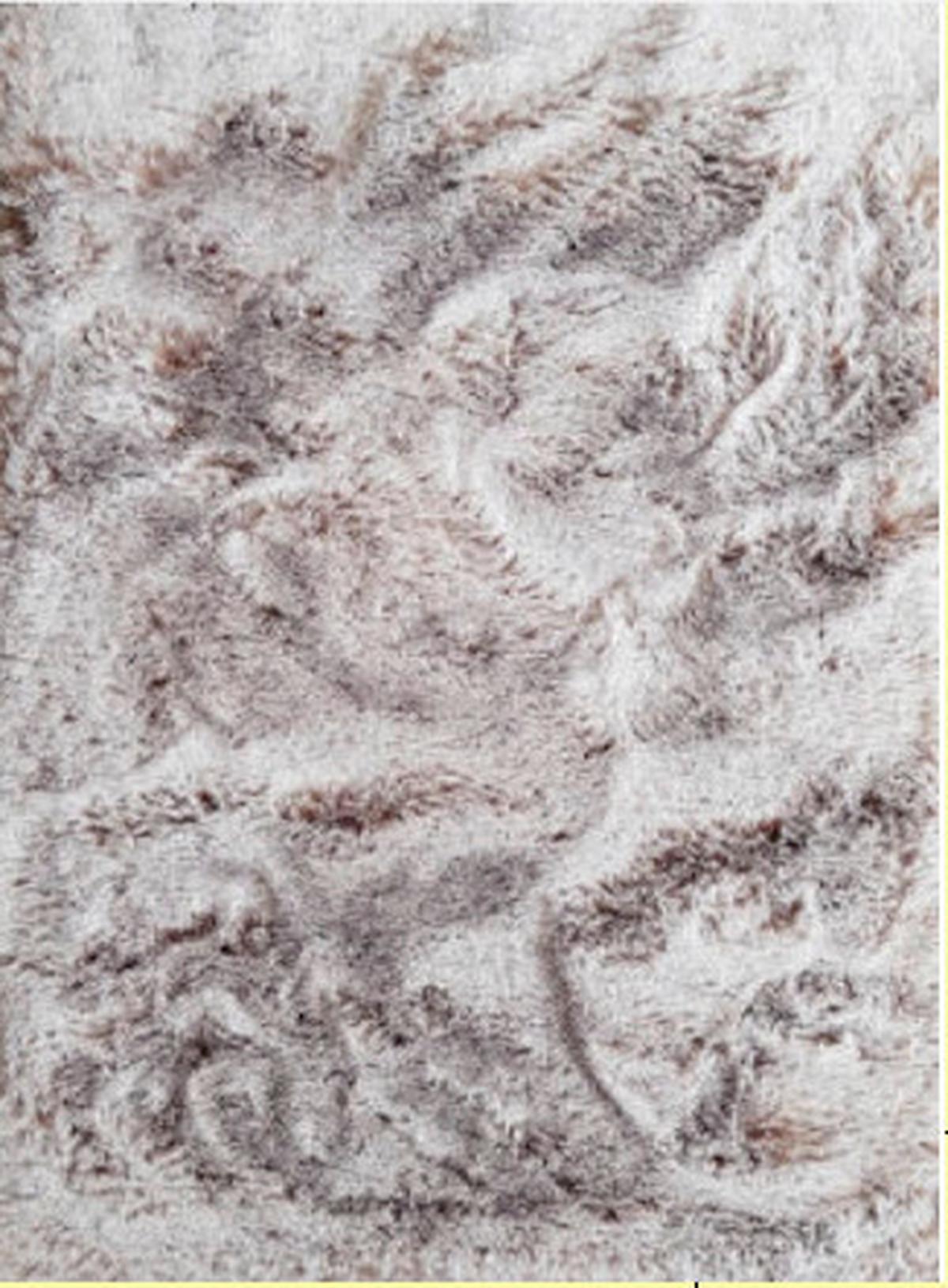 Szőrme Szőnyeg Angela Kb. 160/220cm - barna/világosbarna, Basics, textil (160/220cm) - Luca Bessoni
