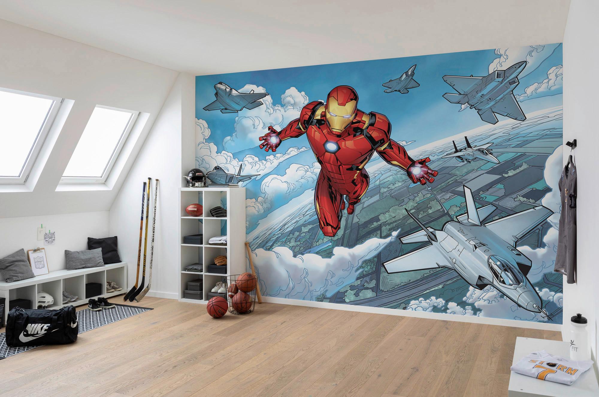 Fototapete Iron Man Flight - Multicolor, Trend (400/280cm)