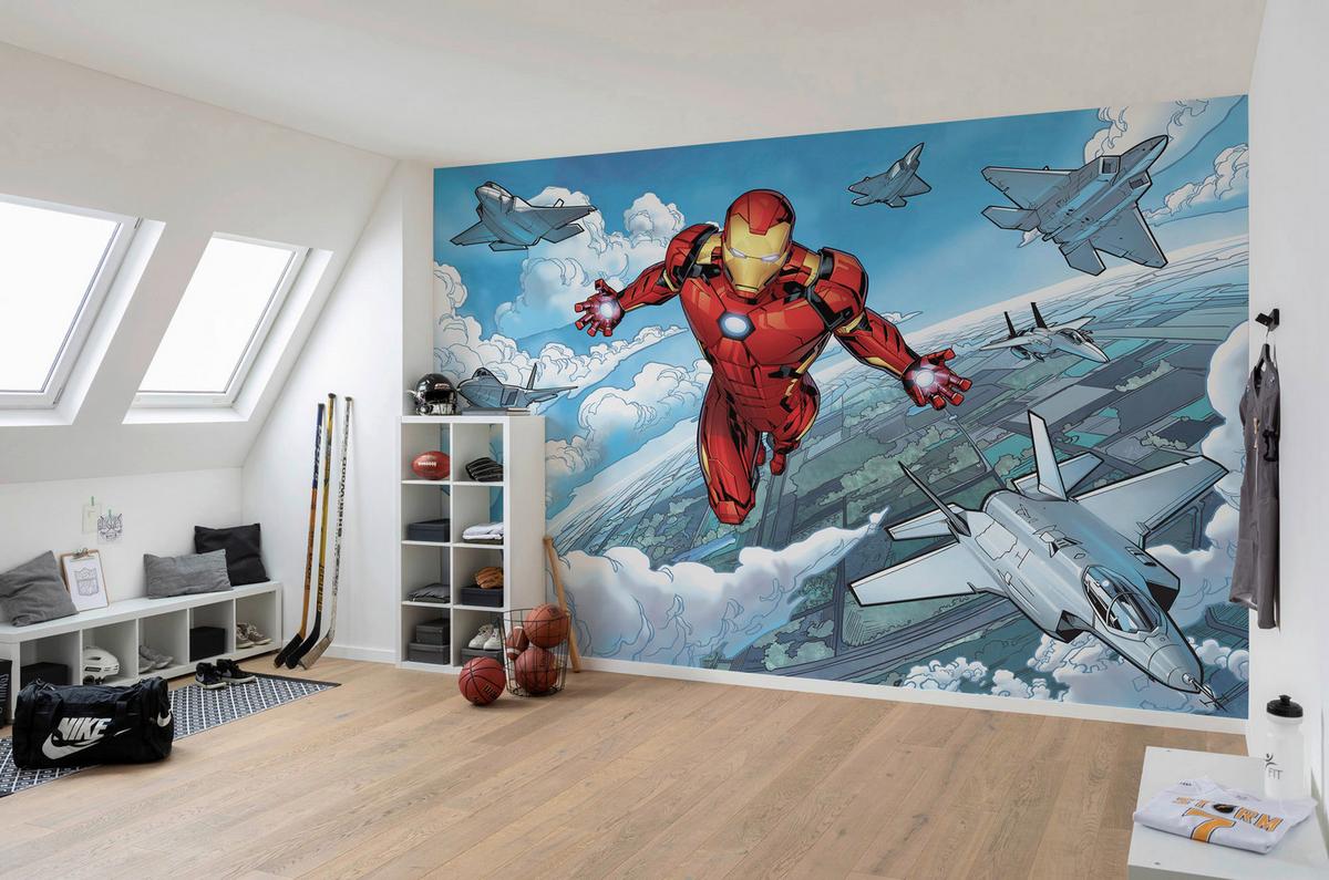 Fototapete Iron Man Flight - Multicolor, Trend (400/280cm)