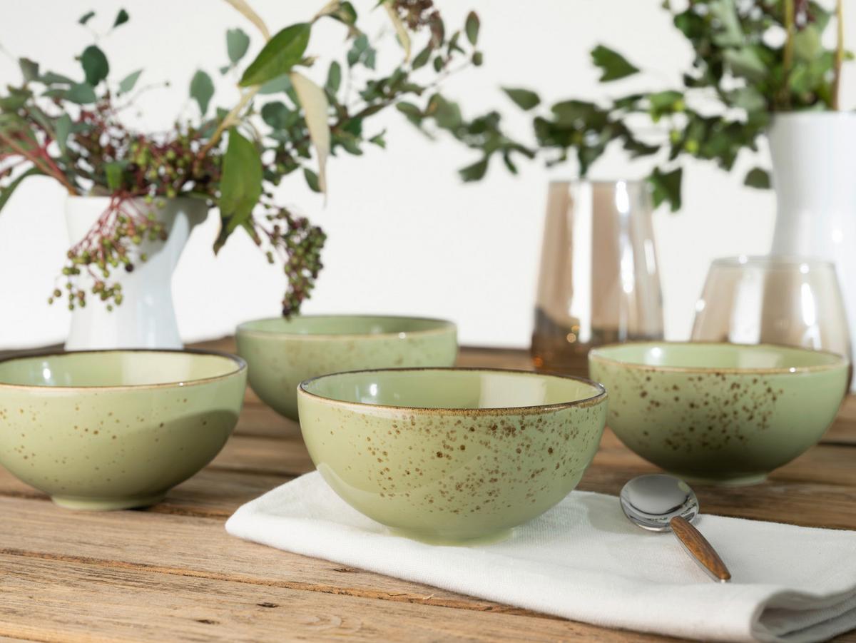 DIPSCHALENSET 22081 NATURE COLLECTION - Grün, Trend, Keramik (11,5cm) - Creatable