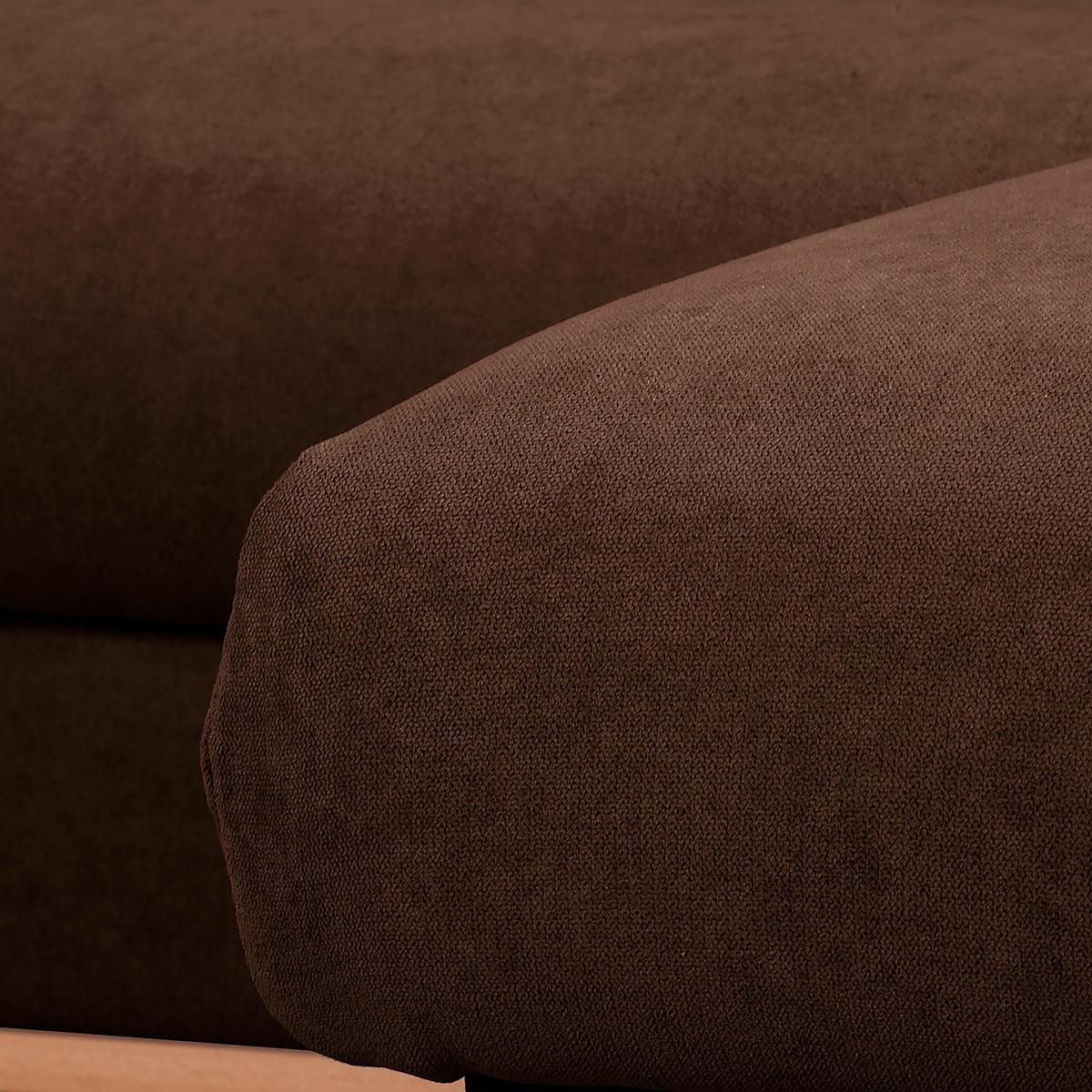 Ecksofa Beata Braun S: 230x150 cm - Wengefarben/Braun, Design, Textil (230/150cm) - Livetastic