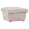 Hocker Looks Viii - Ecru/Schwarz, Design, Textil (74/43/85cm) - LOOKS by W.Joop