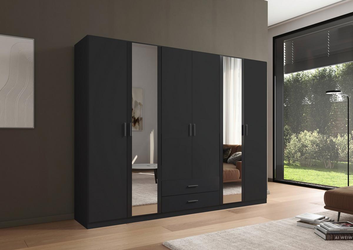 Kleiderschrank Despina - Grau, KONVENTIONELL, Holzwerkstoff (271/210/54cm)