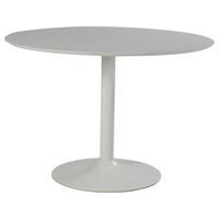Okrúhly jedálenský stôl IBIZA, ø 110 cm, biely lak - biela, Design, kov/kompozitné drevo (110/76/110cm) - MID.YOU