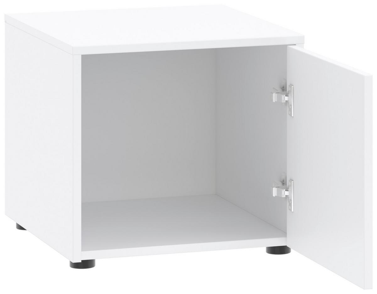Aufsatzschrank Kivo Weiß, B: 45 Cm - Weiß, Basics, Holzwerkstoff (45/39,8/52,1cm)