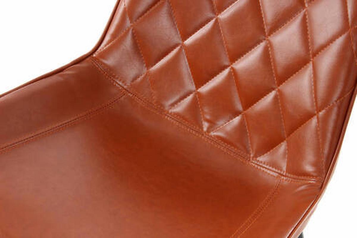 Stuhl Cecil Kaffeefarben Gesteppt 2er-Set - Braun, LIFESTYLE, Textil/Metall (51/80/60cm) - Kayoom