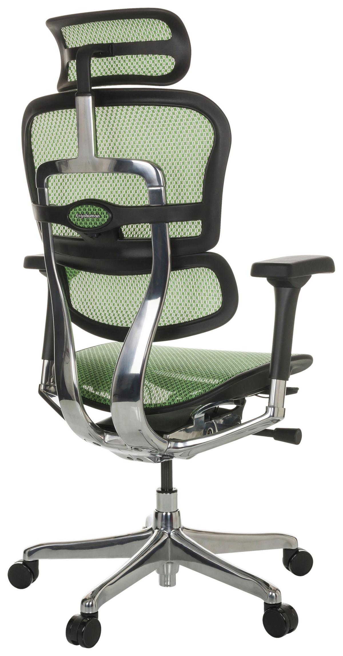 Drehstuhl Ergohuman I - Silberfarben/Schwarz, Basics, Kunststoff/Textil (69/119-144/65cm) - MID.YOU