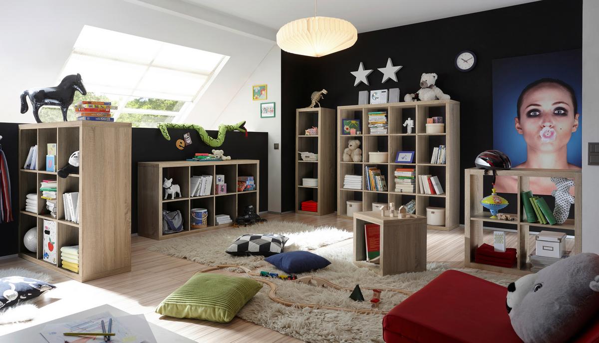 DĚLICÍ STĚNA STYLE - Sonoma dub, Moderní, kompozitní dřevo (77/147/38cm) - Based