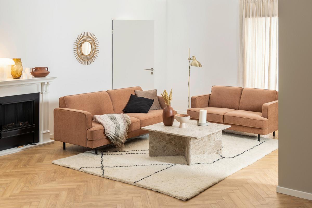 Couchtisch Vega Creme B: 90 Cm - Creme, Design, Stein (90/90/42cm) - Livetastic