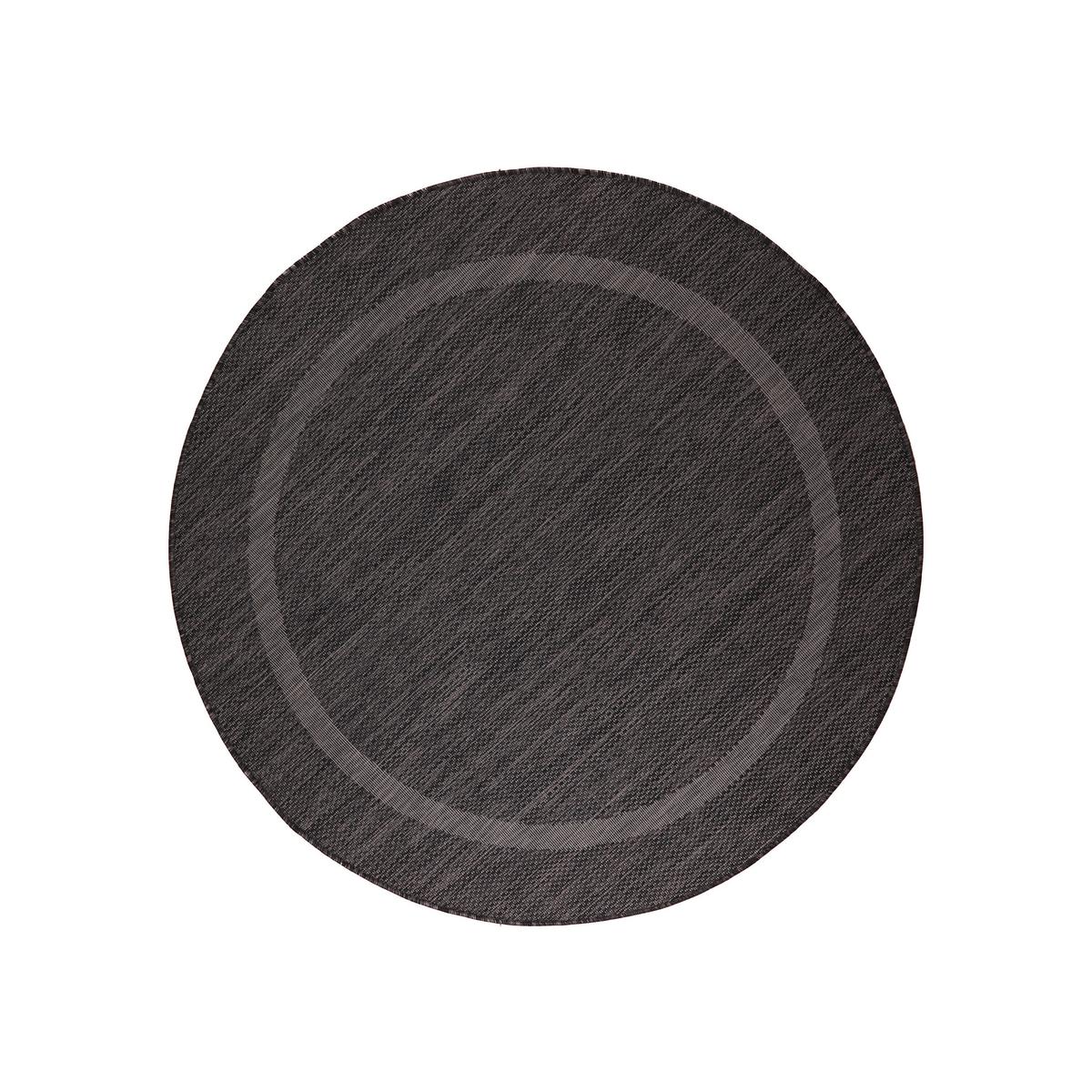 Flachwebteppich Relax - Schwarz, Basics, Textil (160/160cm) - Novel