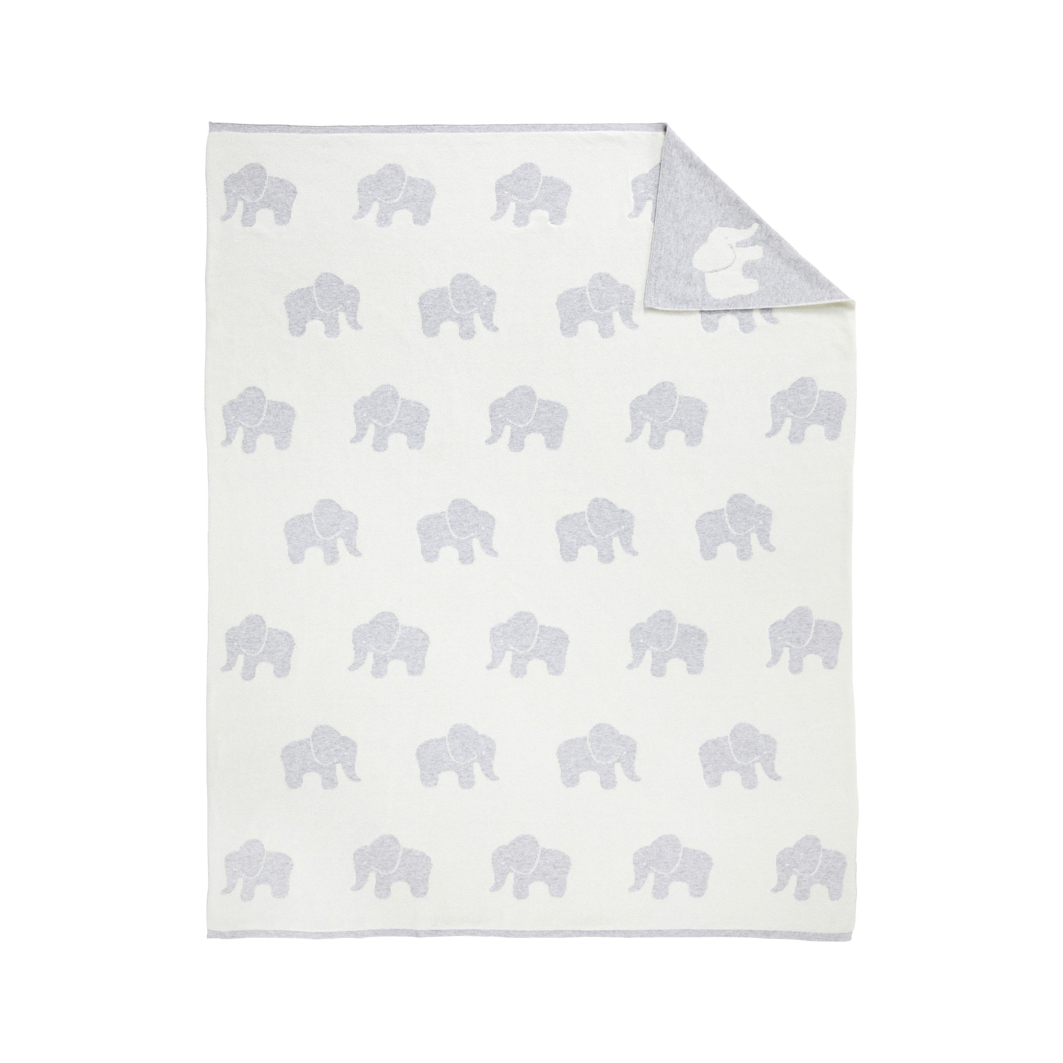 Dětská přikrývka ELLY šedá/bílá - šedá/bílá, Moderní, textil (80/100cm) - Bessagi Kids