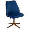 Otočná židle modrá - modrá/barvy zlata, Konvenční (60/100/60cm) - MID.YOU