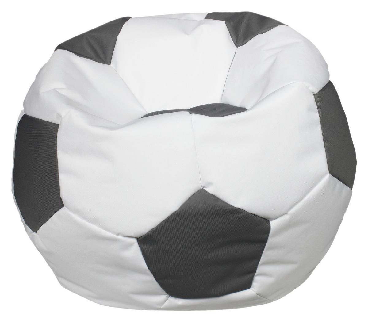 Sedací vak PLAY - šedá/bílá, Basics, textil (78/40cm) - Ondega