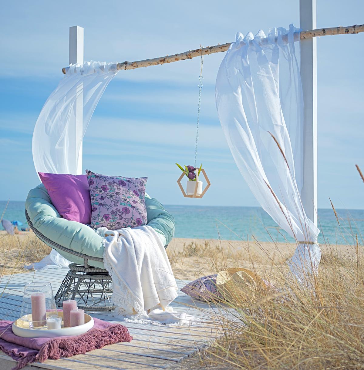 ZAHRADNÍ RELAXAČNÍ ŽIDLE ALTONA - šedá/zelená, Moderní, kov/textil (96/90,5/76cm) - Mömax