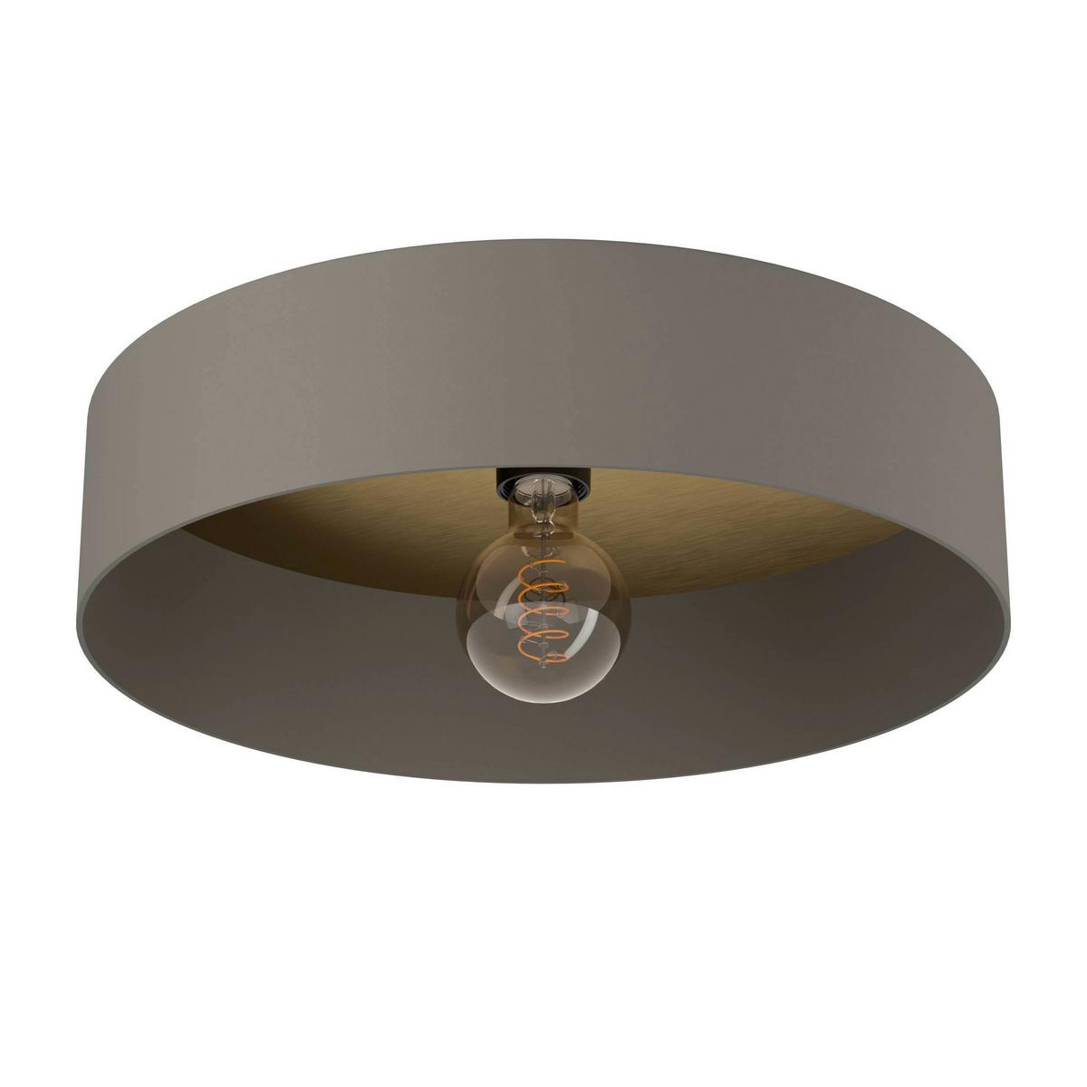Deckenleuchte 900837_duaia - Messingfarben/Braun, KONVENTIONELL, Holz/Metall (42/16cm) - Eglo