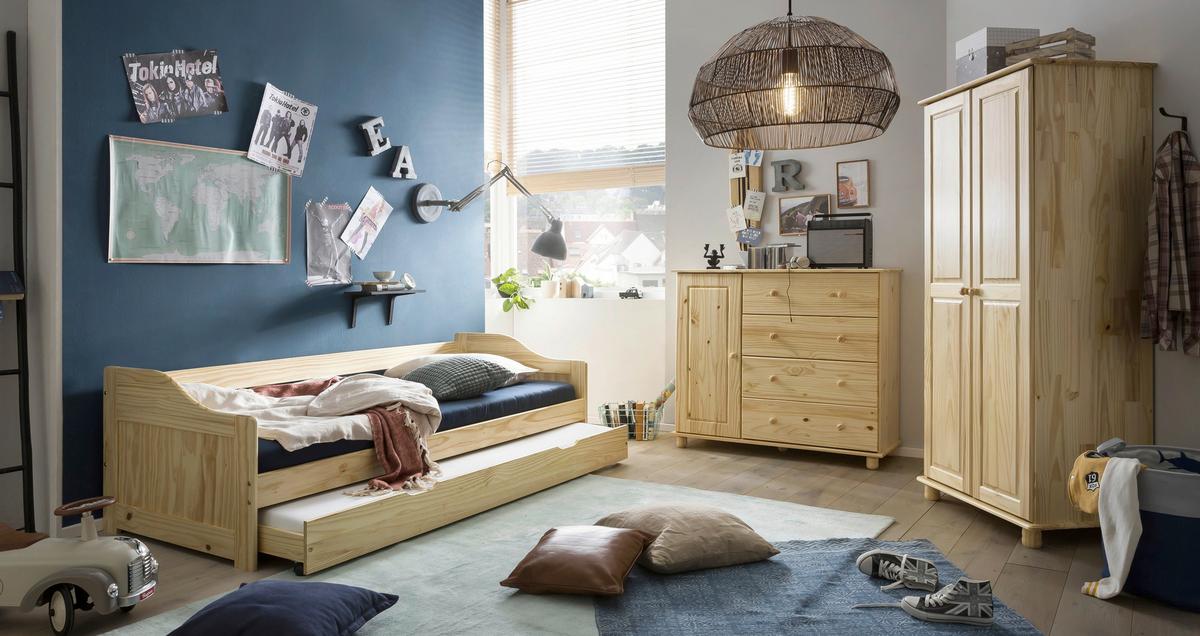 Kommode Naturfarben B: 121cm - Naturfarben, Natur, Holz (121/102/43cm) - Livetastic