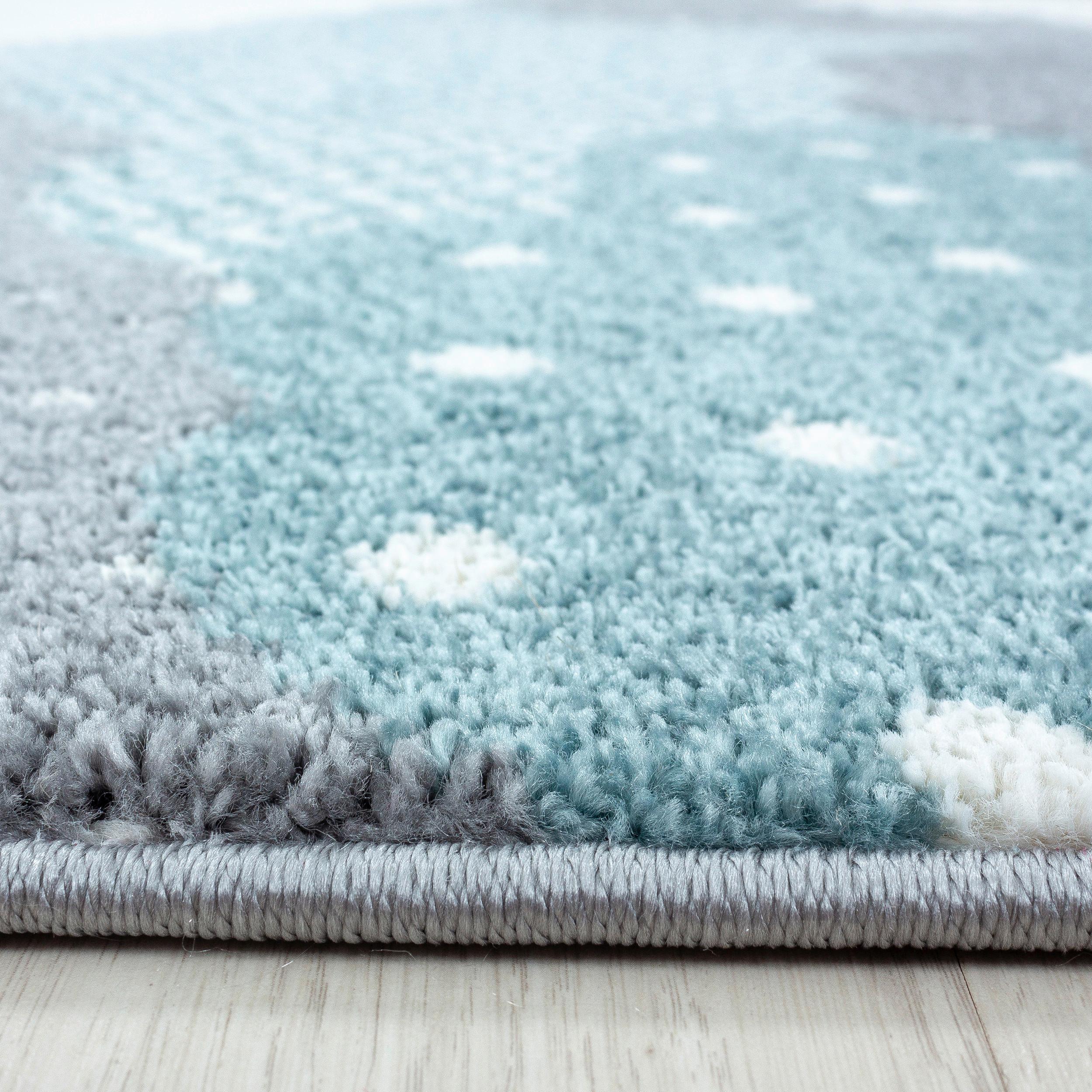 Detský koberec OBLAKY 120cm - modrá, Trend, textil (120cm) - Ben'n'jen