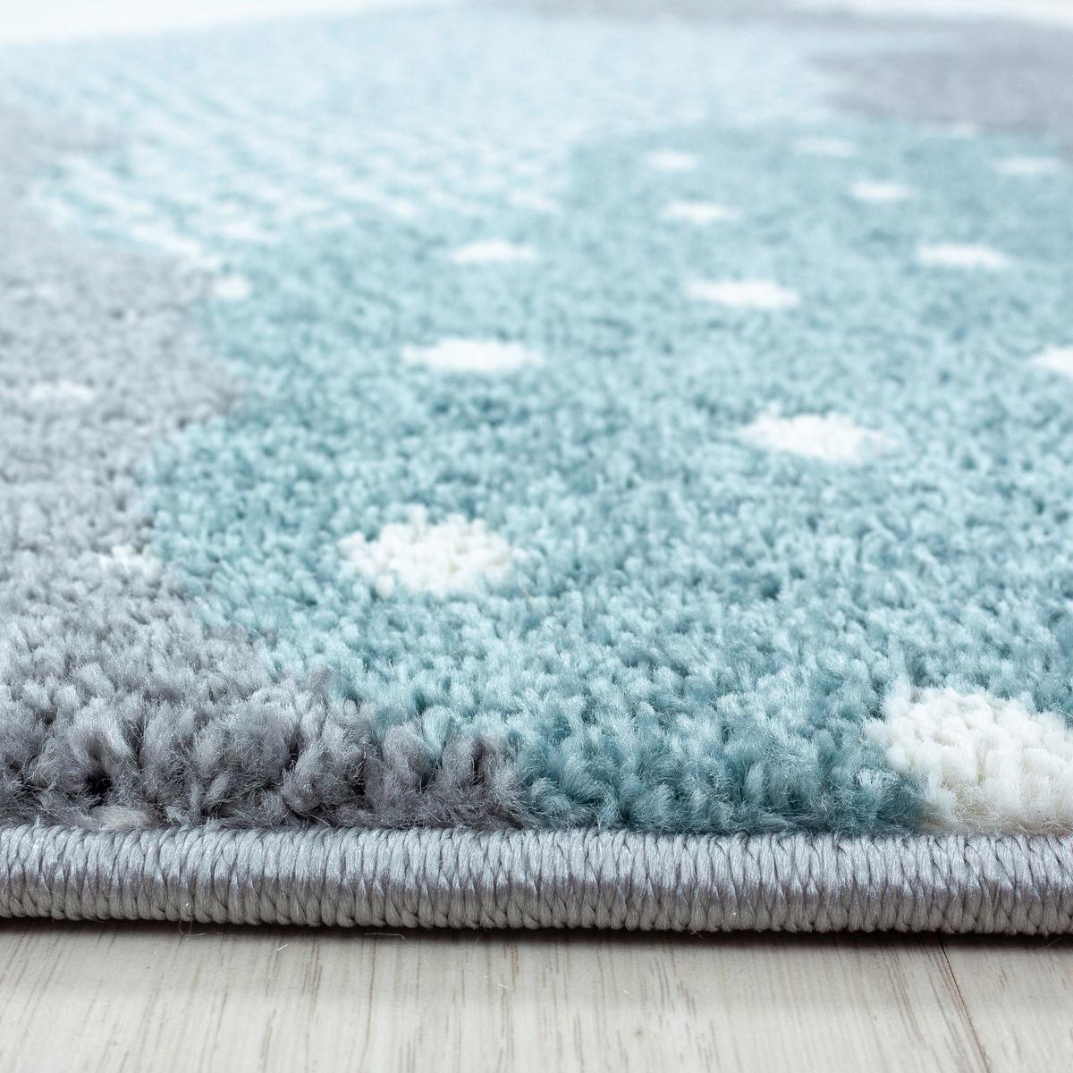 Kinderteppich Wolken Blau Bambi 80x150 cm - Blau, Trend, Textil (80/150cm) - Ben'n'jen
