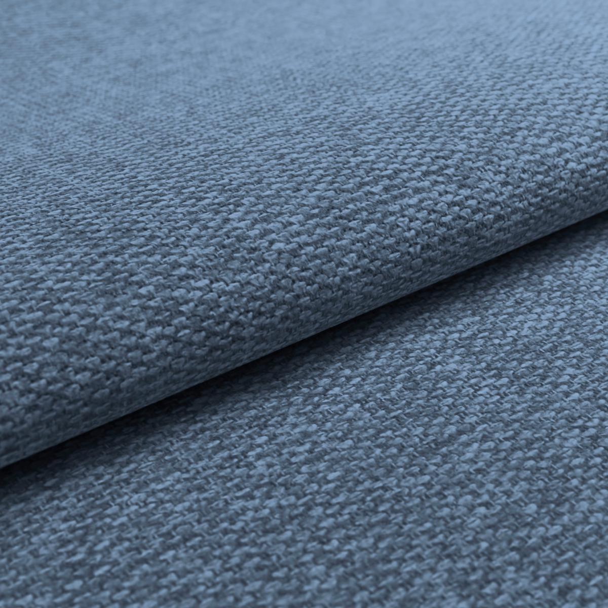 Armlehnstuhl Joe Ii Leinenoptik Blau - Blau/Schwarz, KONVENTIONELL, Textil/Metall (58/86/61cm)