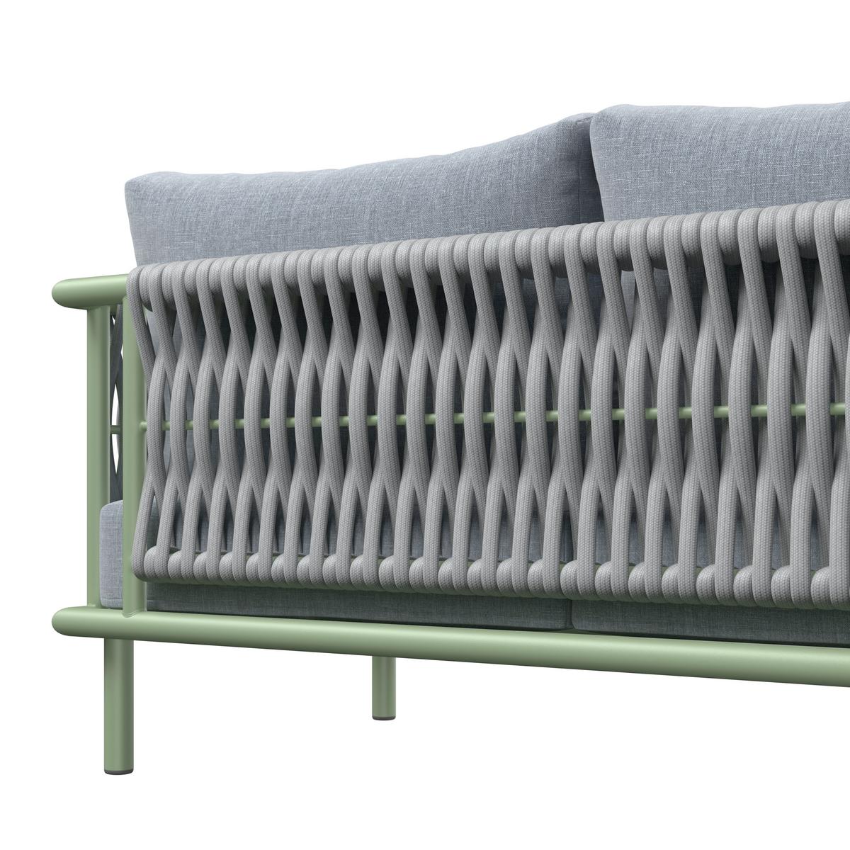 Loungegarnitur Daytona - Alufarben/Naturfarben, MODERN, Holz/Kunststoff - Beldano