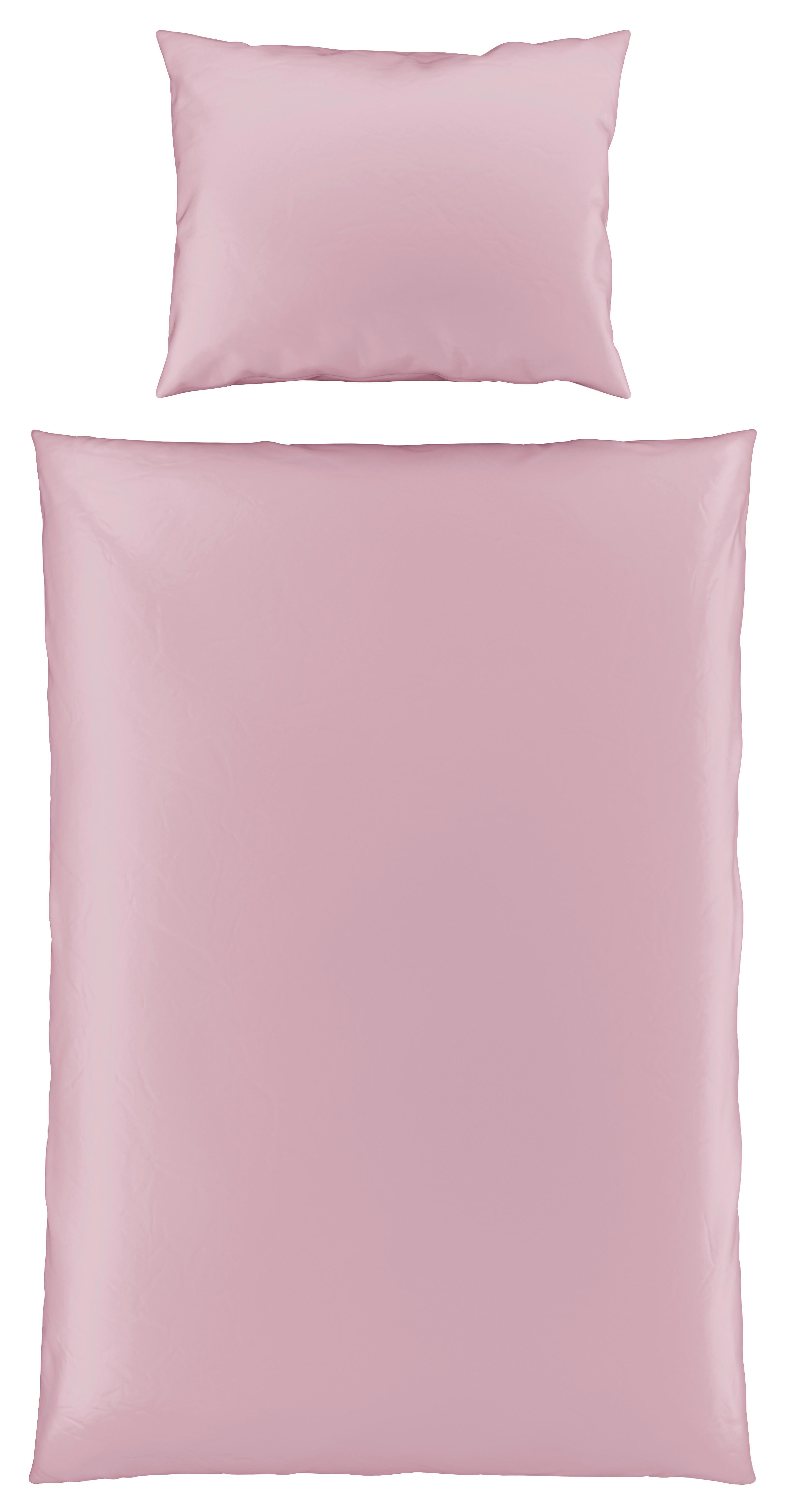 Bettwäsche 140x200 cm Lydia Satin, Rosa