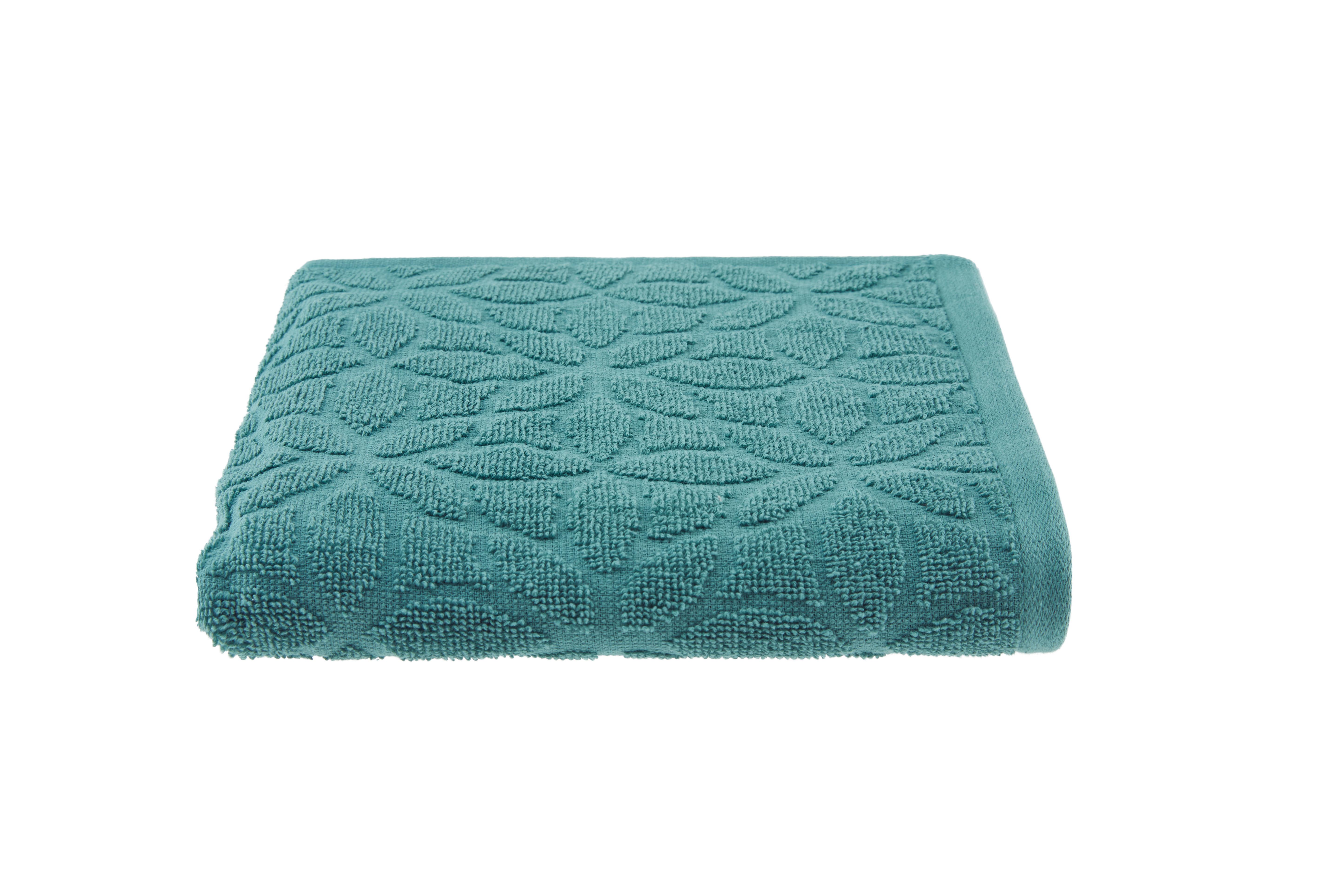 Handtuch in Azurblau aus Baumwolle | Thermovorhänge