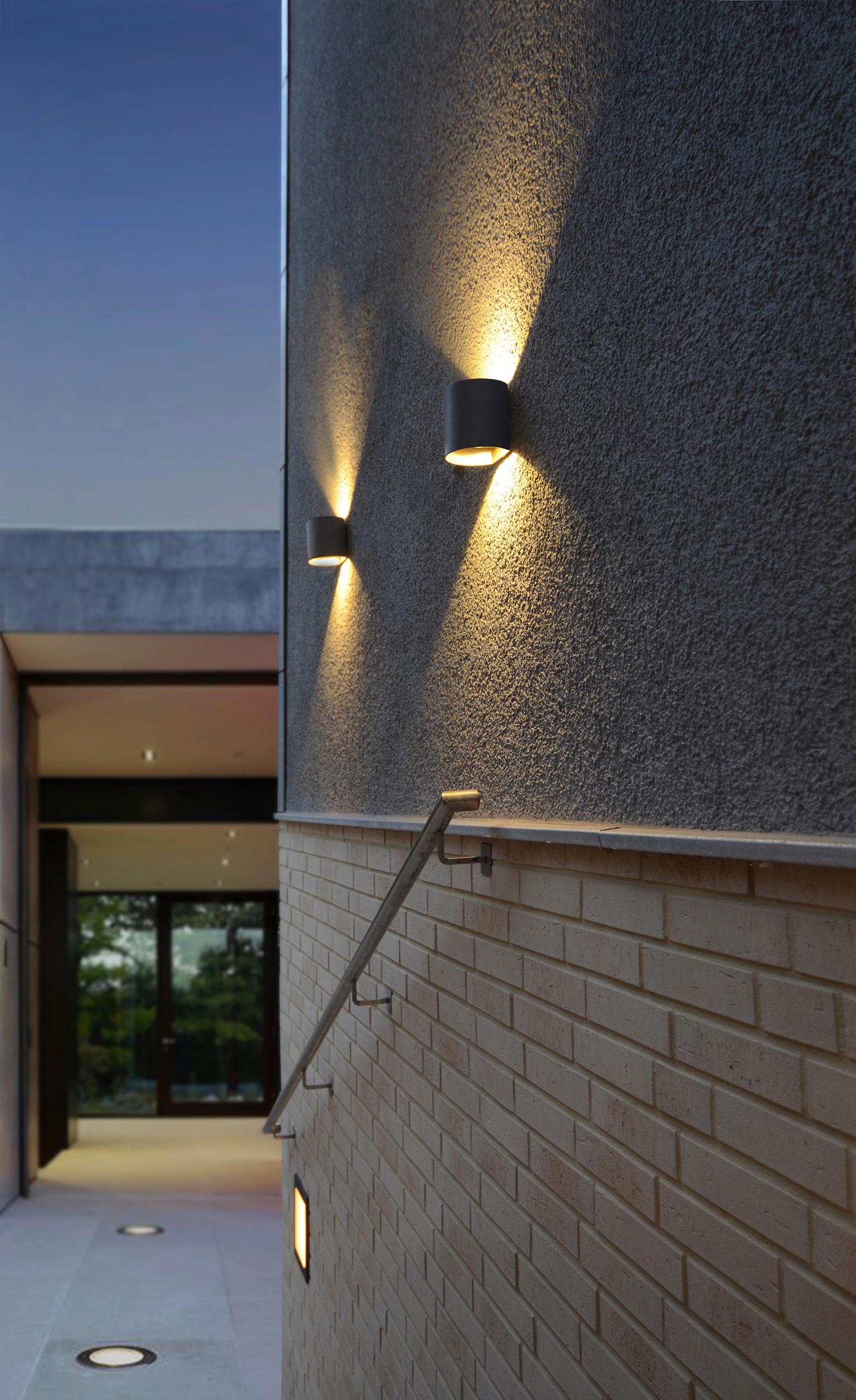 LED-Außenleuchte Al5004 Gr Smd Dodd - Anthrazit, Basics, Metall (9,7/11/11cm)