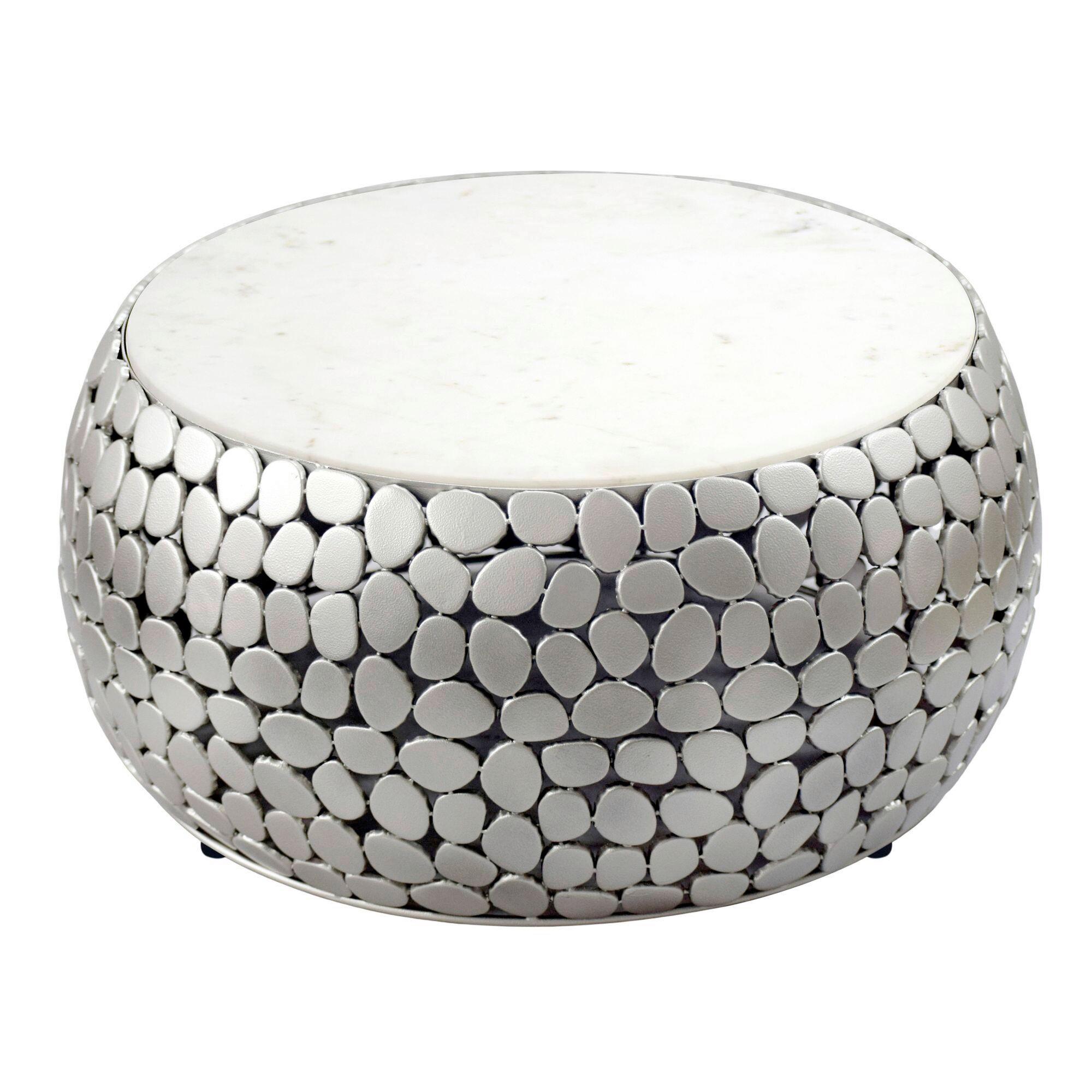KONFERENČNÍ STOLEK WL7.356 - barvy stříbra, Design, kov (66/32/66cm) - Livetastic