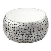 KONFERENČNÍ STOLEK WL7.356 - barvy stříbra, Design, kov (66/32/66cm) - Livetastic