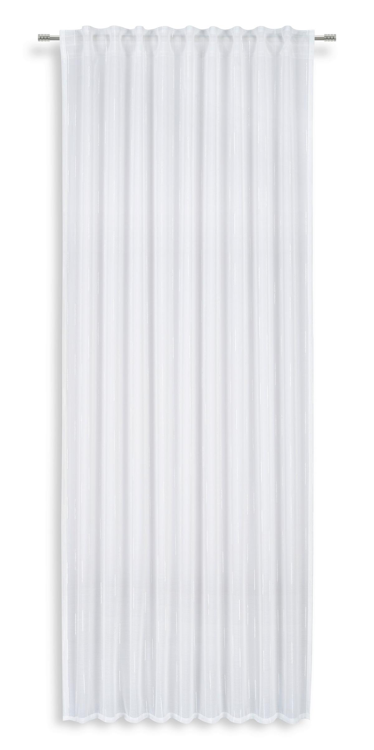 Vorhang mit Band Tamala 135x245 cm Weiß - Weiß, MODERN, Textil (135/245cm) - Luca Bessoni