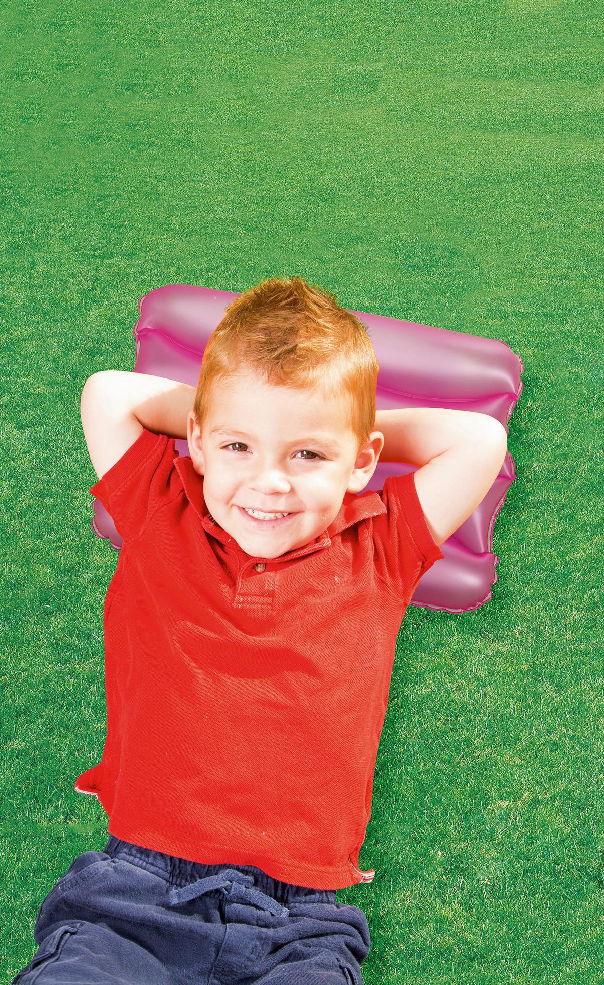 Aufblasbares Luftkissen Evelin Farbl. Sort. Bxl: Ca. 38x25 Cm - Blau/Pink, KONVENTIONELL, Kunststoff (38/25/5cm) - Bestway