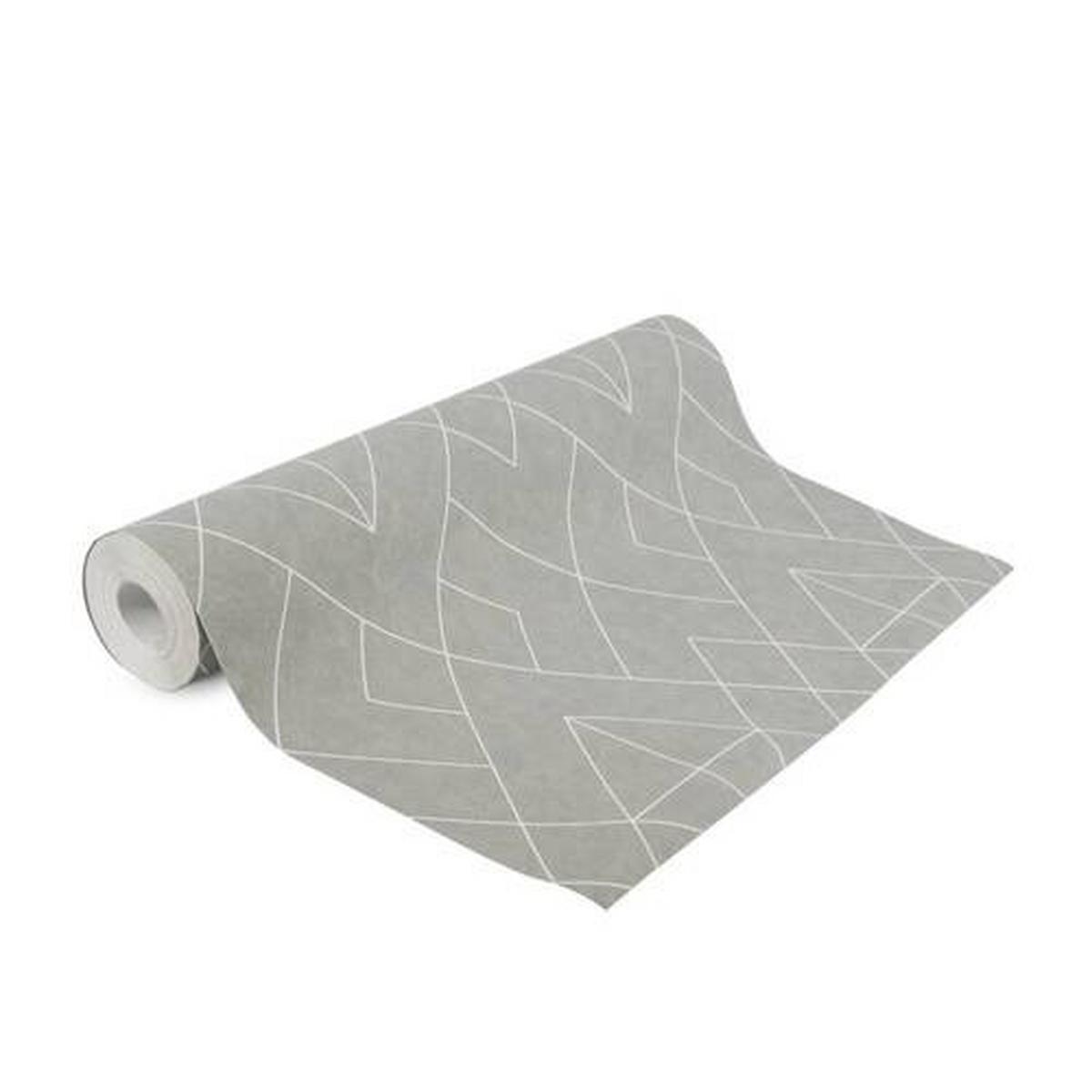 Vliestapete 112045 - Grau, Basics, Papier/Kunststoff (52/1005cm)