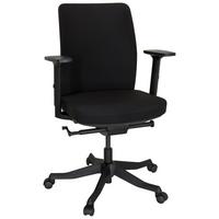 Drehstuhl Senator Schwarz - Schwarz, MODERN, Kunststoff/Textil (68/111/60cm) - MID.YOU