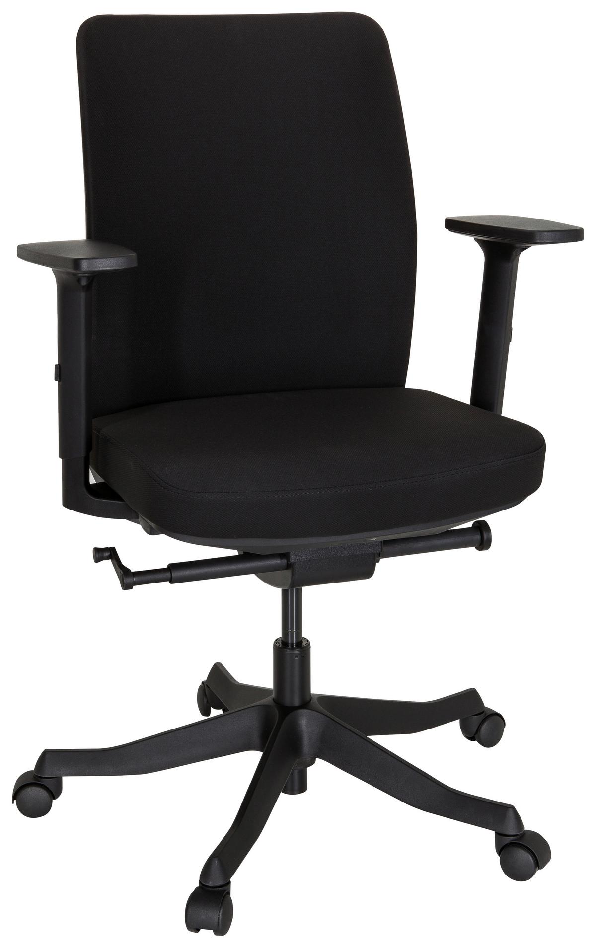 Drehstuhl Senator Schwarz - Schwarz, MODERN, Kunststoff/Textil (68/111/60cm) - MID.YOU