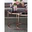 Beistelltisch 2er-Set Rund mit Glasplatte Schwarz + Kupfer - Schwarz/Kupferfarben, Design, Glas/Metall (50/50/50cm) - Livetastic Beistelltisch 2er-Set Rund mit Glasplatte Schwarz + Kupfer - Schwarz/Kupferfarben, Design, Glas/Metall (50/50/50cm) - Livetastic