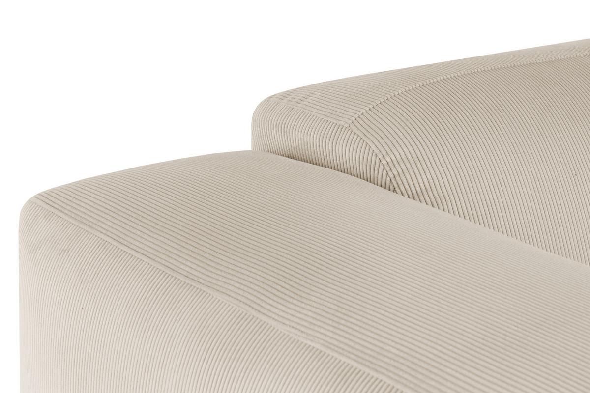 ECKSOFA Hannah Beige S: 304x200cm - Beige/Schwarz, Design, Textil (304/200cm) - MID.YOU