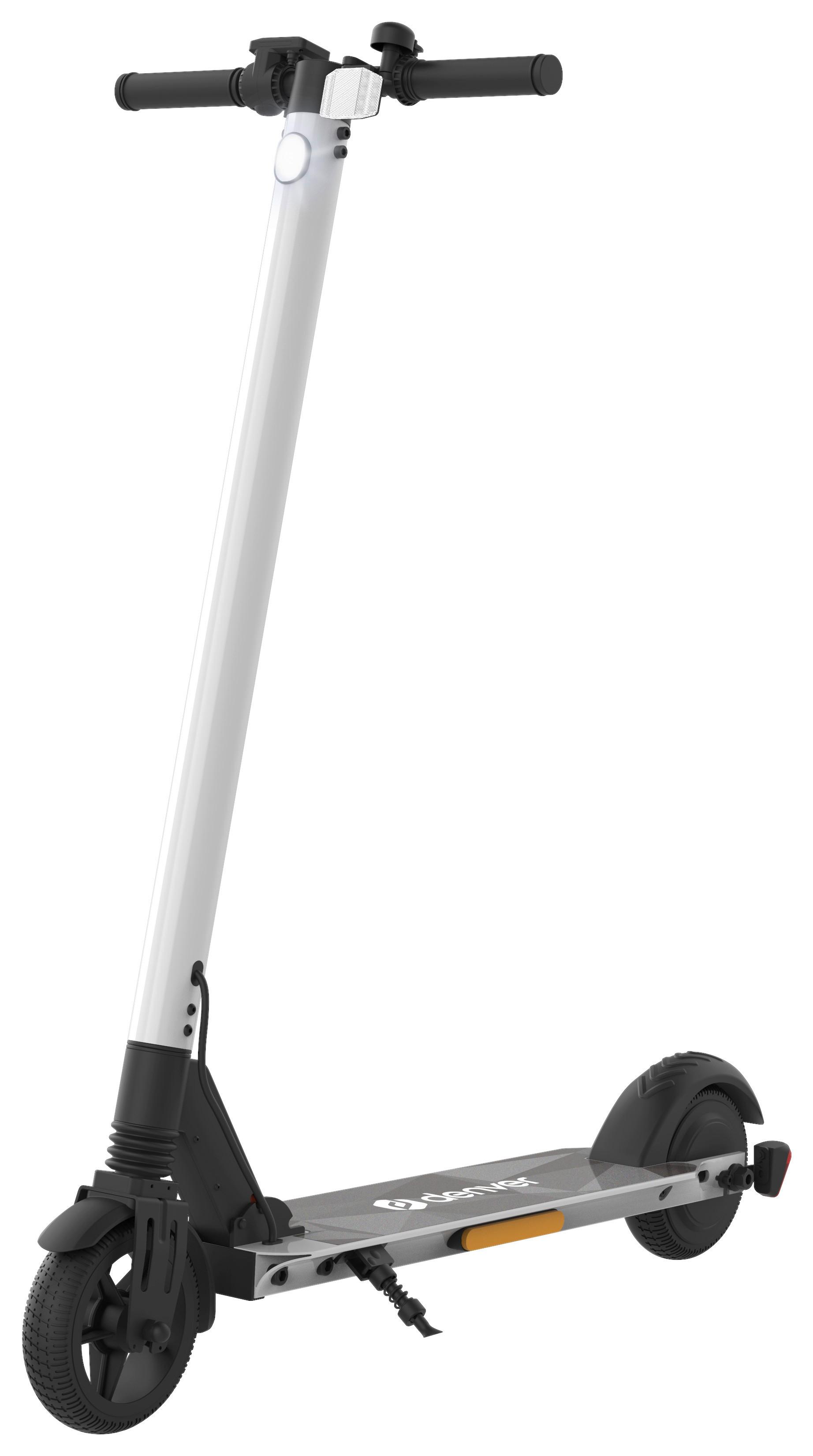 E-Scooter Klappbar Sel-65230f mit Parkständer - Weiß, Basics, Metall (99/111/44cm)