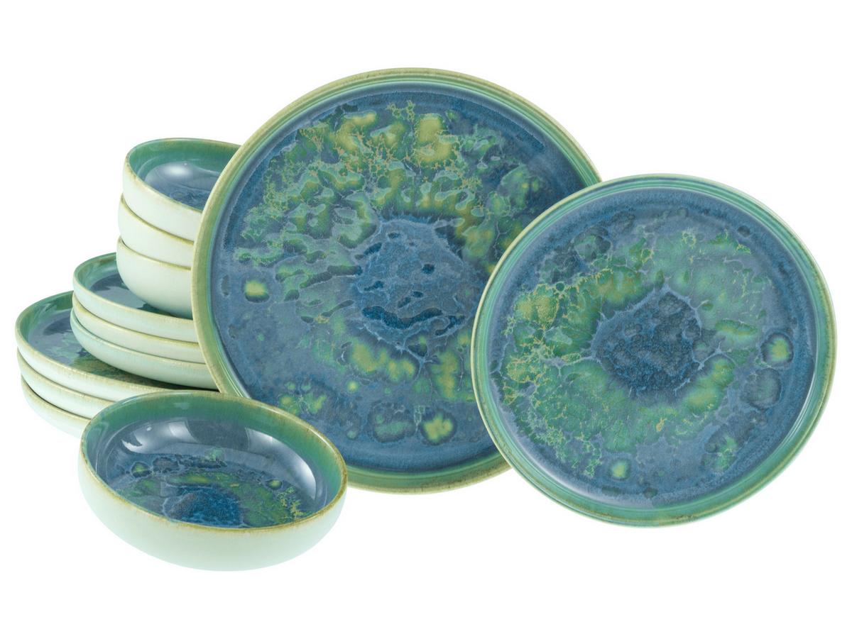 Tafelservice Yuki Uno Multicolor 12--Teilig - Multicolor, Basics, Keramik - Creatable