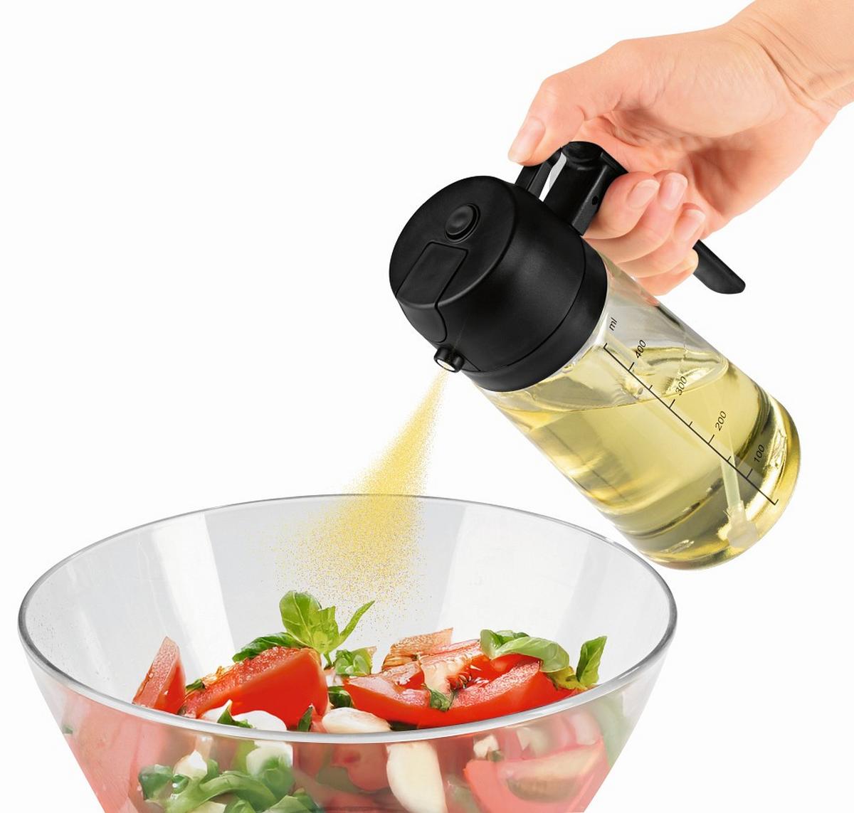 ÖLSPRÜHER GOURMETMAXX-470ML - Transparent, KONVENTIONELL, Glas/Kunststoff
