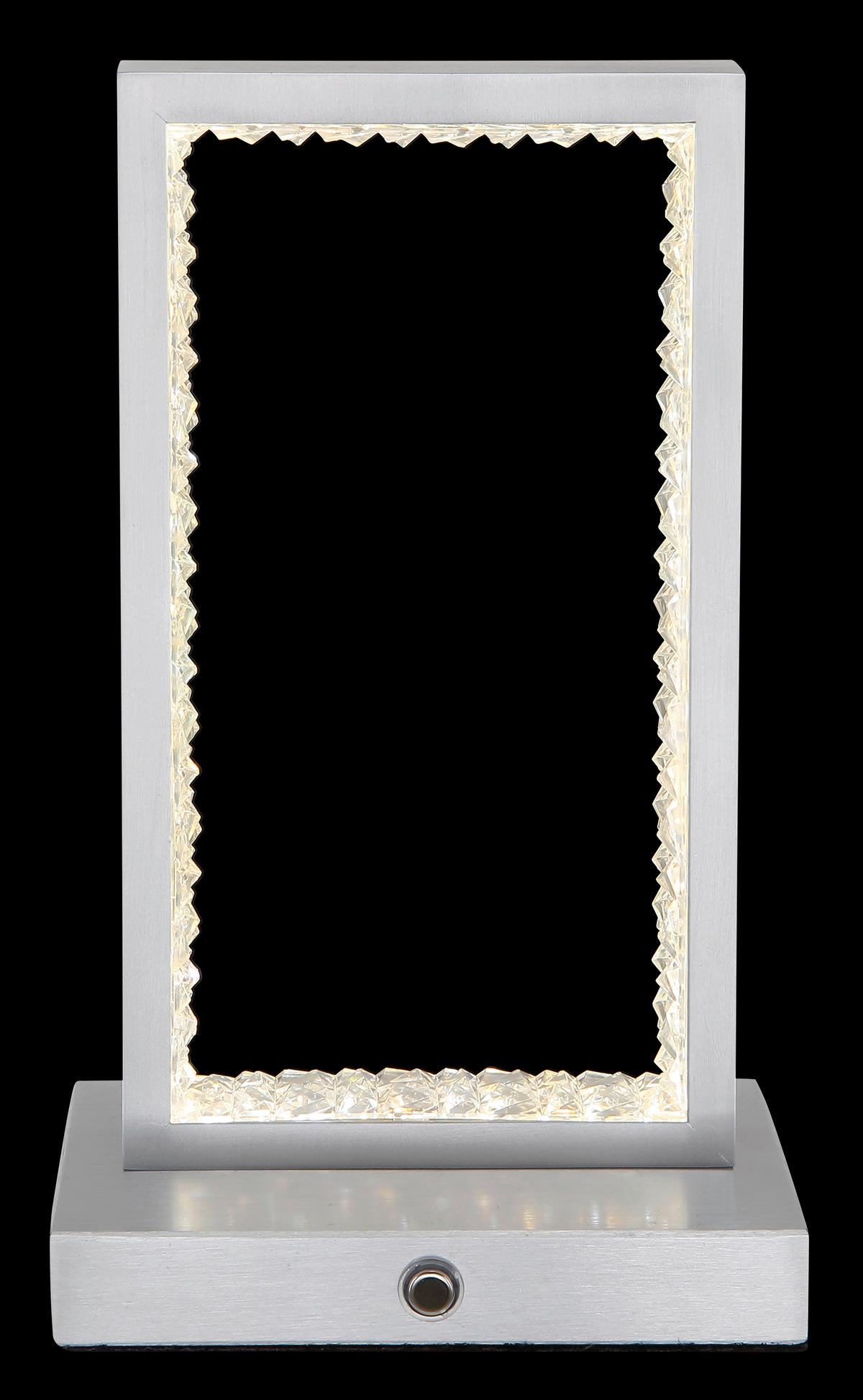 Akku-tischleuchte 24008a - Klar, Design, Kunststoff/Metall (14/7,5/23cm) - Globo