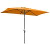Sonnenschirm Tunis Bxhxt: 150x250x270 Cm Orange - Anthrazit/Orange, Basics, Textil/Metall (150/250/270cm) - Schneider