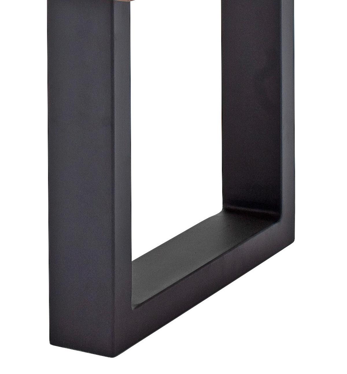 Couchtisch Holz Massiv Cartagena Walnussf./anthrazit - Anthrazit/Walnussfarben, MODERN, Holz/Metall (75/45/75cm)