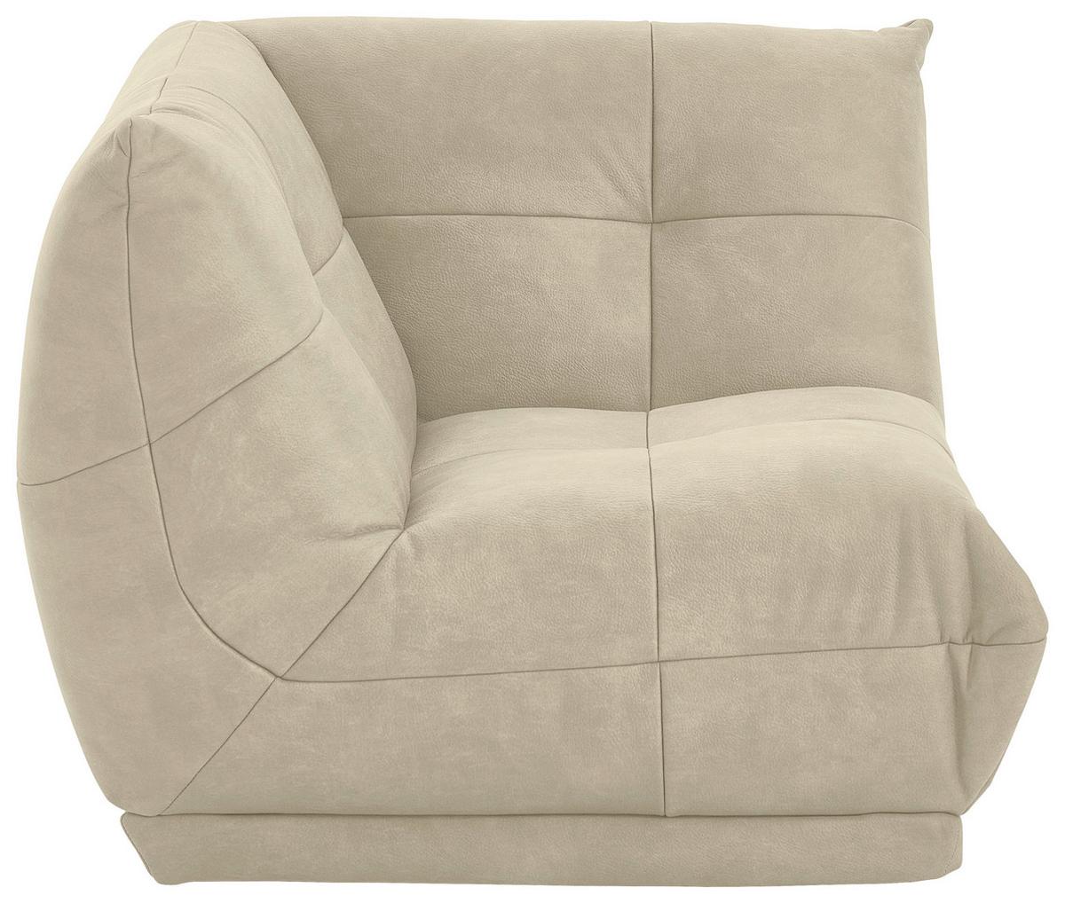 Modul Sofa Giselle Ecke B: 105 Cm Creme - Creme, Trend, Textil (105/80/105cm) - Livetastic