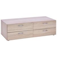 ZÁSUVKOVÝ BOX BASIC 3 - Sonoma dub, Konvenční, kompozitní dřevo (110,7/35/51,9cm)