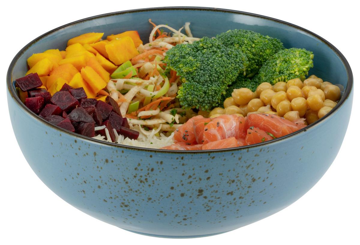 Schüssel Keramik Multicolor Nc Aqua Buddhabowl 4tlg - Multicolor, KONVENTIONELL, Keramik (17,5/7,5cm) - Creatable
