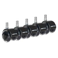 Drehstuhlrolle Schwarz B: 5 Cm - Schwarz, Design, Kunststoff (5/8/5cm) - Livetastic