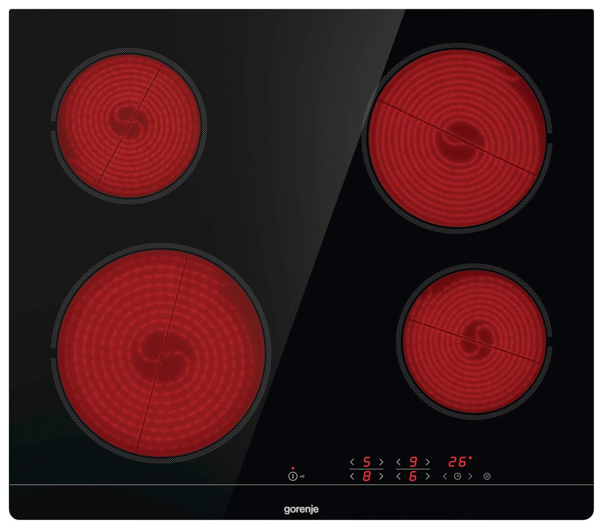 Backofenset Jump Set Aqua Schwarz B:59,5cm - Schwarz, Glas/Metall (59,5/59,5/56,4cm) - Gorenje