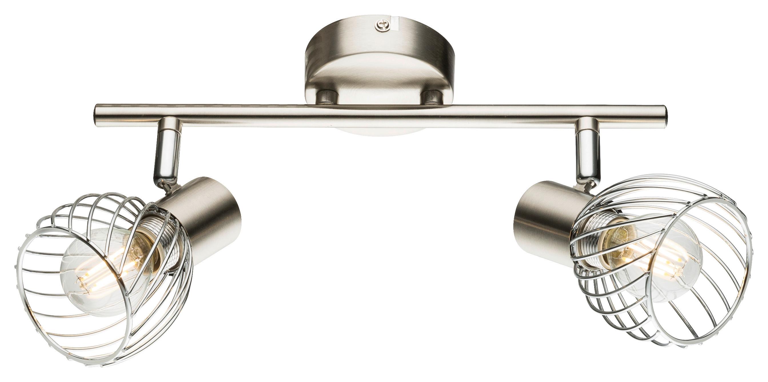 Strahler Sina 2-Flammig verstellbar Ø 30 cm - Chromfarben, Trend, Metall (30/14,5cm) - Globo