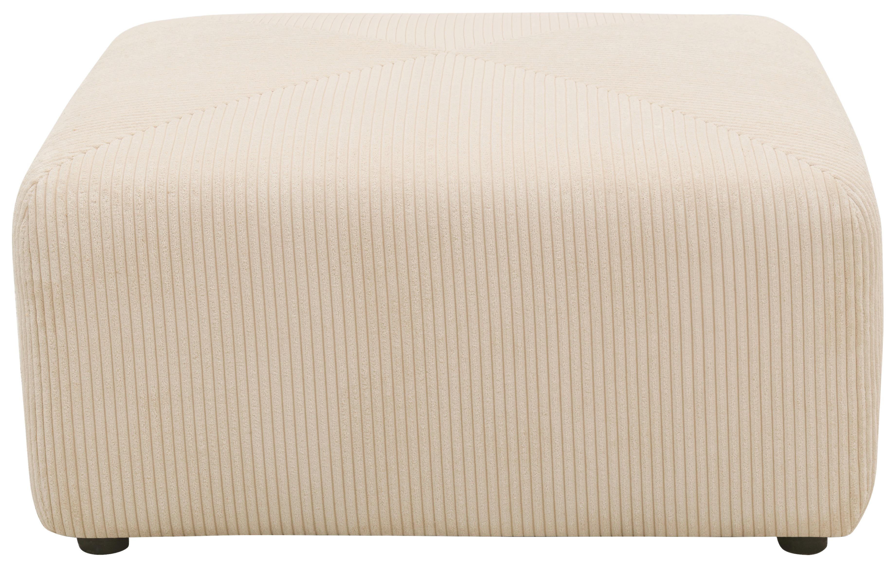 Hocker Creme B: 85 Cm - Creme/Schwarz, Design, Textil (85/42/85cm) - MID.YOU